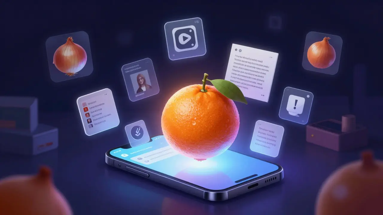 Digital icons merging with Fluxus objects on a phone screen